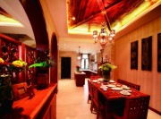 熱情的東南亞風(fēng)格120平米三居室餐廳吊頂裝修效果圖 熱情的東南亞風(fēng)格120平米三居室餐廳吊頂裝修效果圖