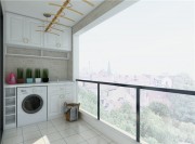 清新自然的北歐風格140平米四居室陽臺裝修效果圖 清新自然的北歐風格140平米四居室陽臺裝修效果圖