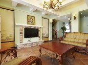 鄉(xiāng)村地中海風(fēng)格100平米復(fù)式客廳裝修效果圖 鄉(xiāng)村地中海風(fēng)格100平米復(fù)式客廳裝修效果圖