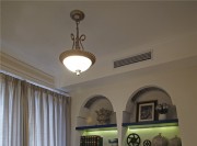 蔚藍基調的地中海風格130平米三居室書房裝修效果圖