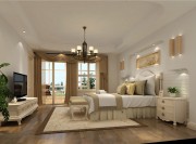 溫馨的田園風格100平米二居室臥室裝修效果圖