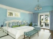 純正舒適美式風格60平米小戶型臥室背景墻裝修效果圖