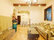 溫暖的地中海風格小戶型客廳裝修效果圖