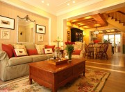溫馨的地中海風(fēng)格100平米復(fù)式客廳裝修效果圖 溫馨的地中海風(fēng)格100平米復(fù)式客廳裝修效果圖