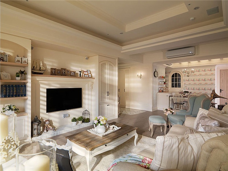 雅致的田園風(fēng)格140平米四居室裝修效果圖 雅致的田園風(fēng)格140平米四居室裝修效果圖