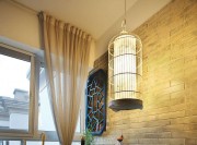 夢(mèng)幻湖藍(lán)的地中海風(fēng)格60平米公寓陽(yáng)臺(tái)裝修效果圖