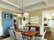 純正舒適美式風格60平米小戶型餐廳吊頂裝修效果圖