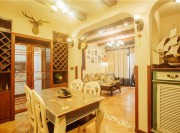 溫暖的地中海風格小戶型餐廳裝修效果圖