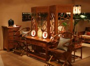 古典雅致中式風格60平米一居室客廳吧臺裝修效果圖