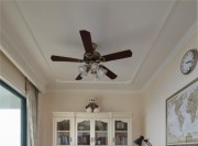 優美雅致的歐式風格四居室書房裝修效果圖