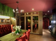 神秘色彩的東南亞風格一居室餐廳裝修效果圖